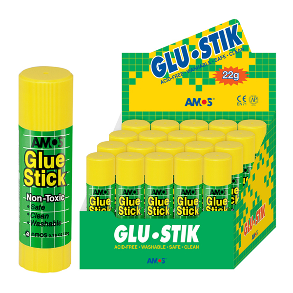 Клей - олівець 22 гр, PVP, Amos